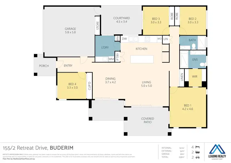 Floorplan of Homely house listing, 155/2 Retreat Dr, Buderim QLD 4556