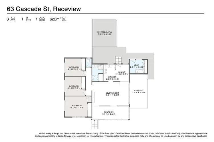 Floorplan of Homely house listing, 63 Cascade Street, Raceview QLD 4305