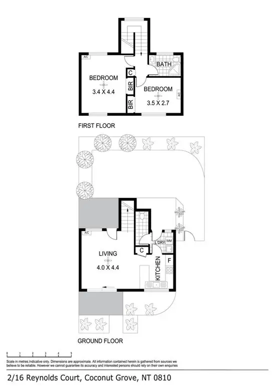Floorplan of Homely unit listing, 2/16 Reynolds Court, Coconut Grove NT 810