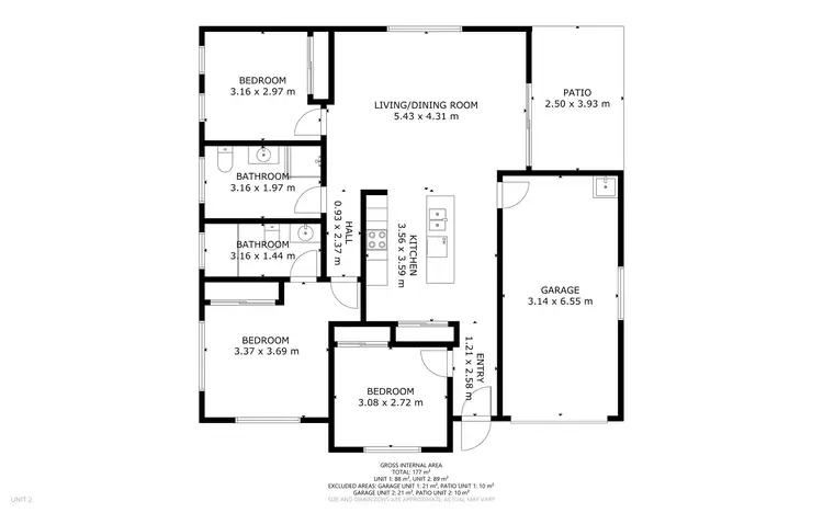 Floorplan of Homely other listing, 1/4 Royal Dane Crescent, Meringandan West QLD 4352