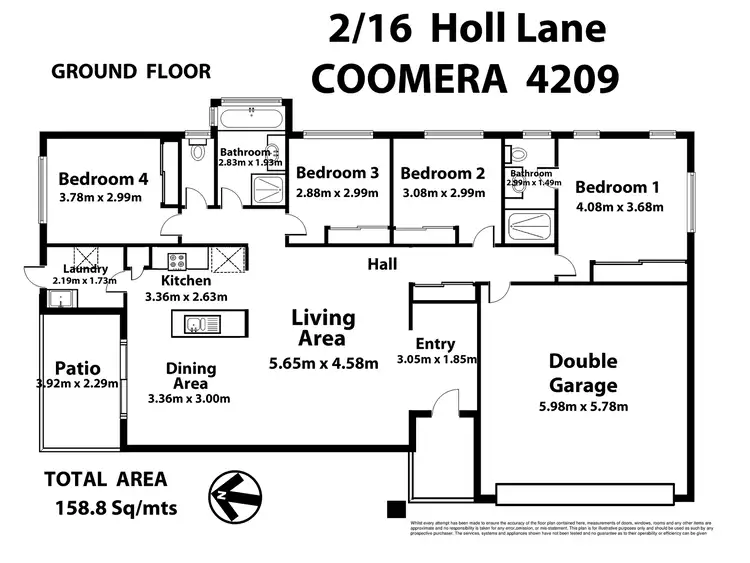 Floorplan of Homely house listing, 2/16 Holl Lane, Coomera QLD 4209