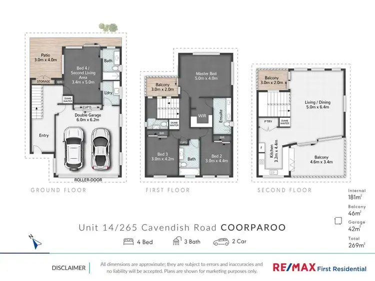 Floorplan of Homely townhouse listing, 14/265 Cavendish Rd, Coorparoo QLD 4151