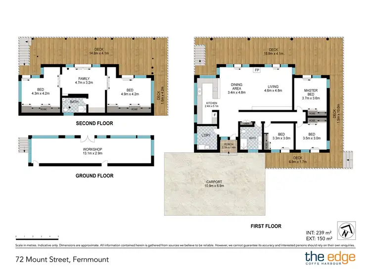Floorplan of Homely rural property listing, 72 Mount Street, Fernmount NSW 2454
