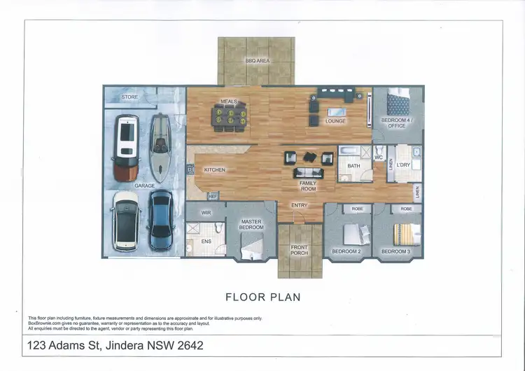 Floorplan of Homely house listing, 123 Adams St, Jindera NSW 2642