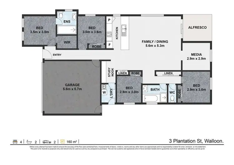 Floorplan of Homely house listing, 3 Plantation Street, Walloon QLD 4306