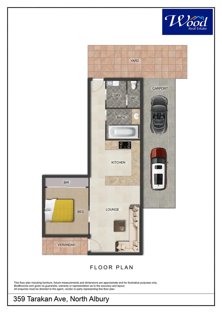 Floorplan of Homely unit listing, 4/359 Tarakan Ave, North Albury NSW 2640