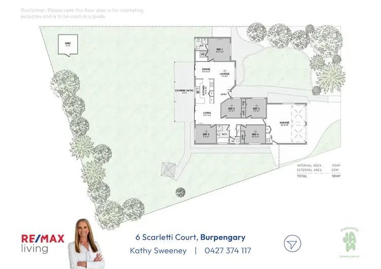 Floorplan of Homely house listing, 6 Scarletti Court, Burpengary QLD 4505