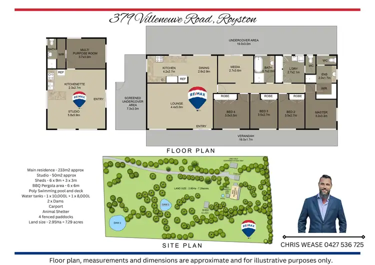 Floorplan of Homely rural property listing, 379 Villeneuve Road, Royston QLD 4515