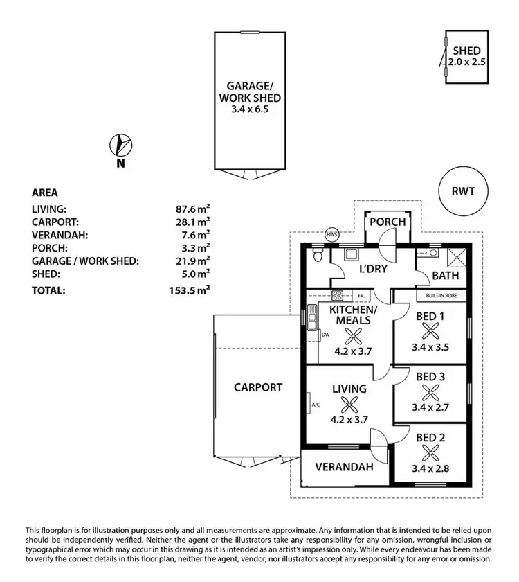 Floorplan of Homely house listing, 50 Clara Street, Murray Bridge SA 5253