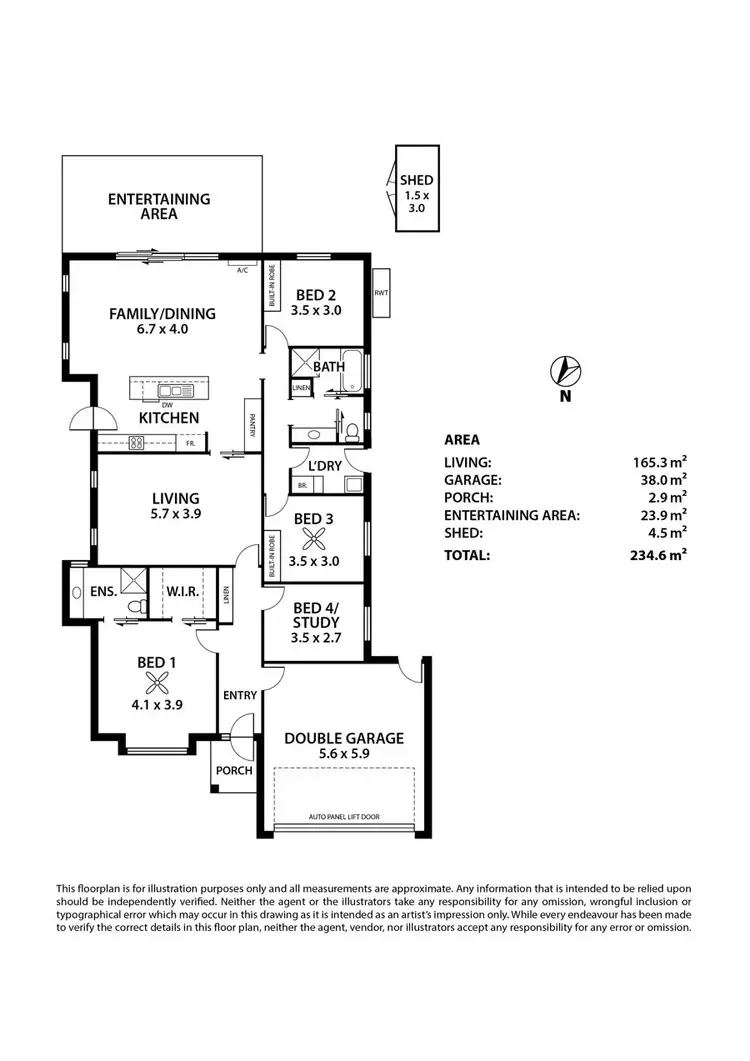 Floorplan of Homely house listing, 5 Stableford Court, Murray Bridge SA 5253