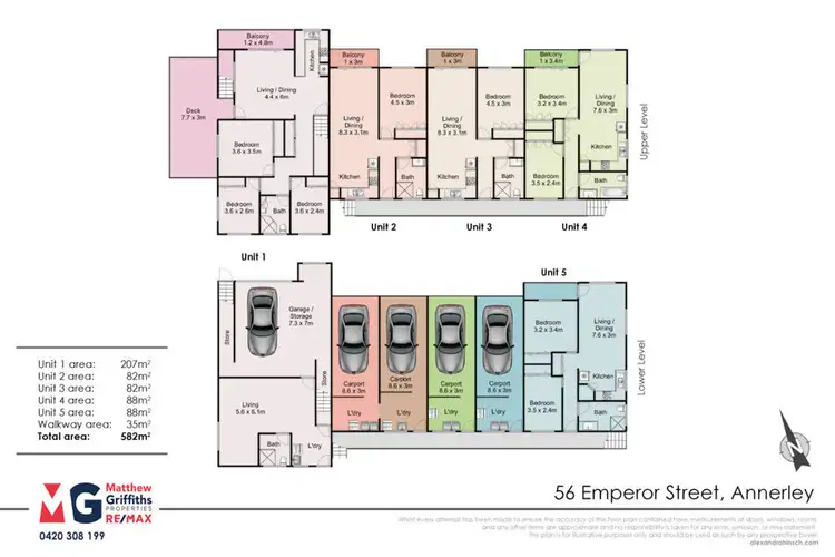Floorplan of Homely block of units listing, 56 Emperor Street, Annerley QLD 4103