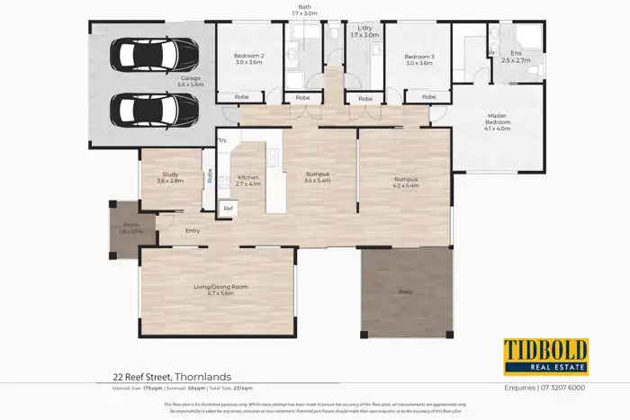 Floorplan of Homely house listing, 22 Reef Street, Thornlands QLD 4164