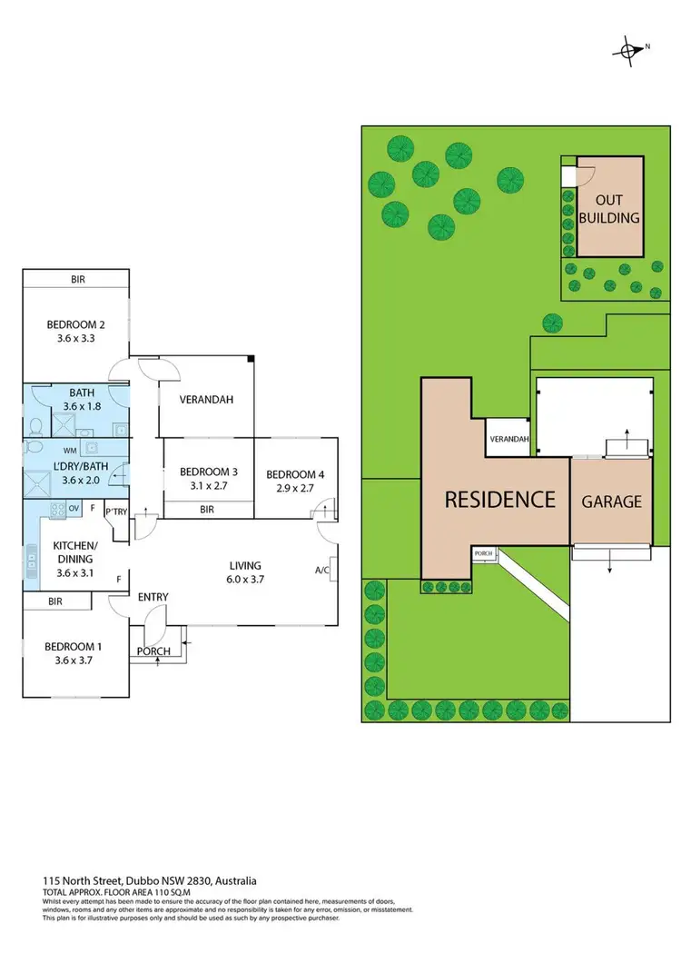 Floorplan of Homely house listing, 115 North Street, Dubbo NSW 2830
