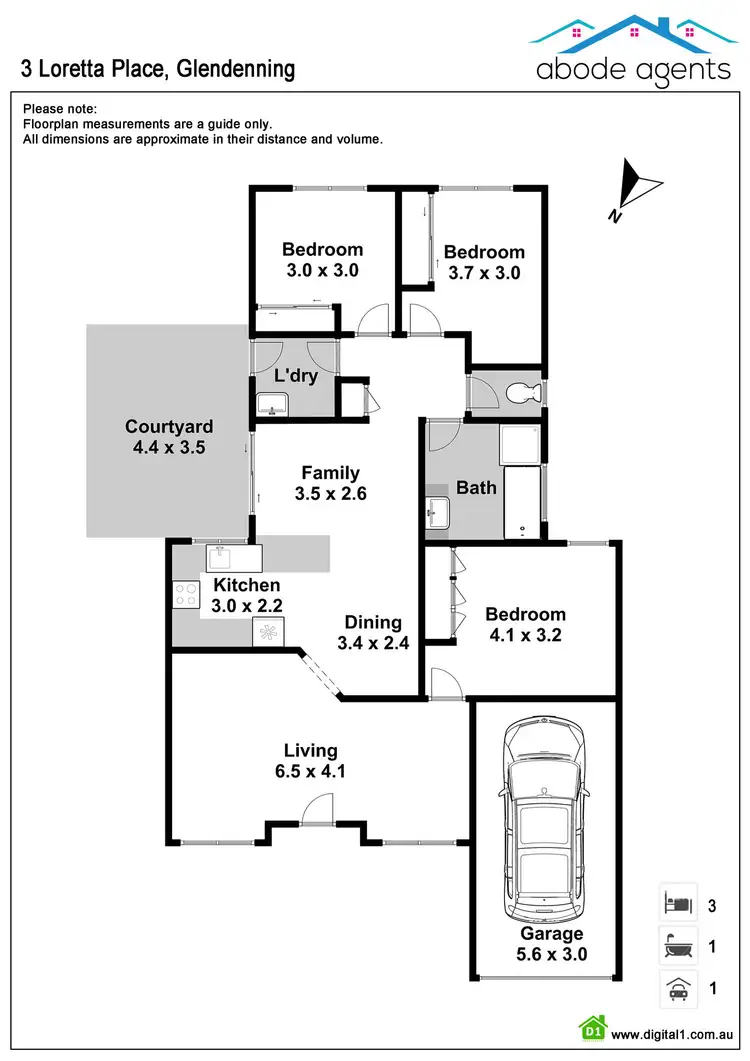 Floorplan of Homely house listing, 3 Loretta Place, Glendenning NSW 2761