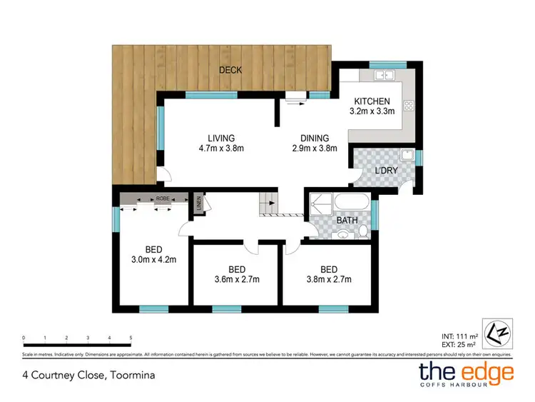 Floorplan of Homely house listing, 4 Courtney Close, Toormina NSW 2452