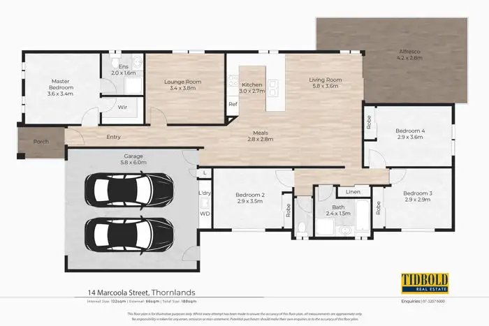 Floorplan of Homely house listing, 14 Marcoola Street, Thornlands QLD 4164