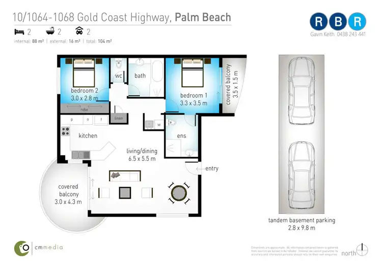 Floorplan of Homely unit listing, 10/1064-1068 Gold Coast Highway, Palm Beach QLD 4221