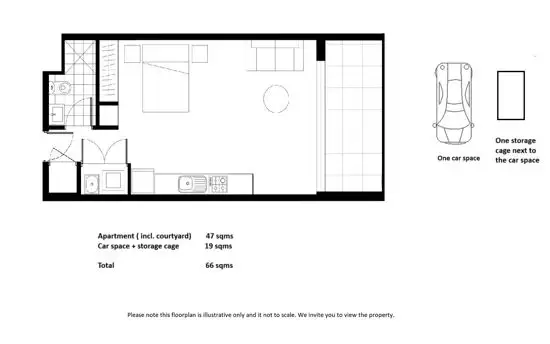Floorplan of Homely studio listing, G06/18 Pemberton Street, Botany NSW 2019