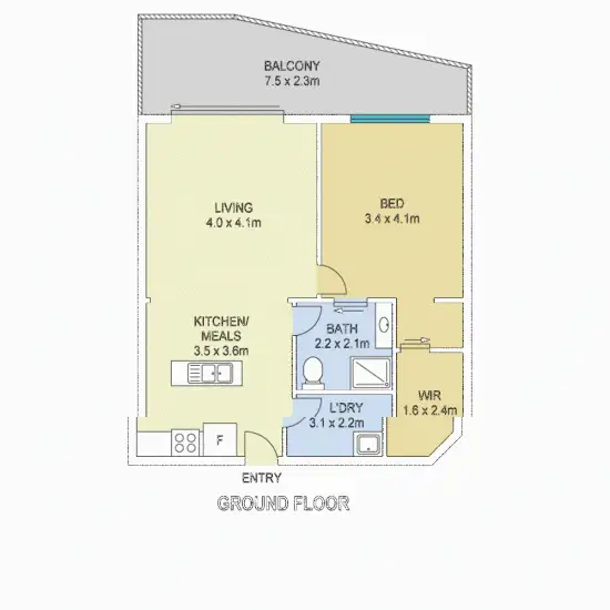 Floorplan of Homely apartment listing, 102/392 Hamilton Rd, Chermside QLD 4032