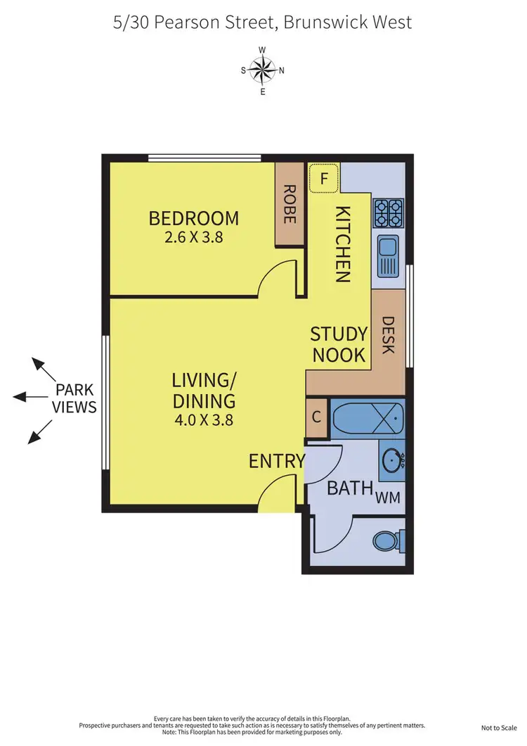 Floorplan of Homely apartment listing, 5/30 Pearson Street, Brunswick West VIC 3055
