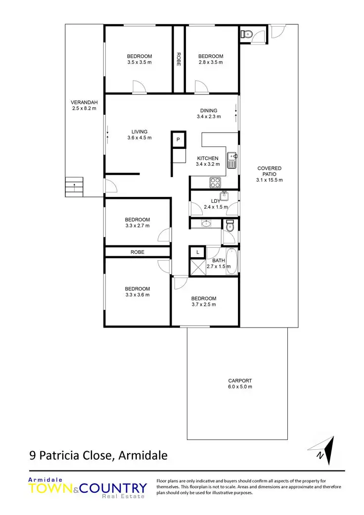 Floorplan of Homely house listing, 9 Patricia Close, Armidale NSW 2350