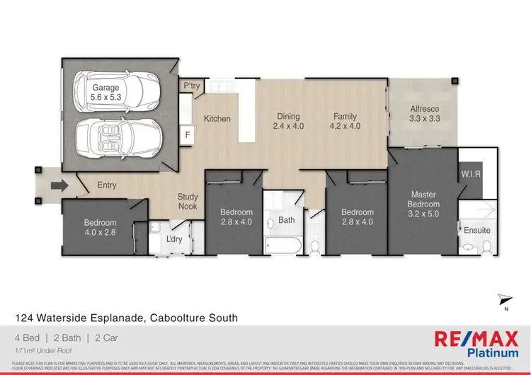 Floorplan of Homely house listing, 124 Waterside Esplanade, Caboolture South QLD 4510