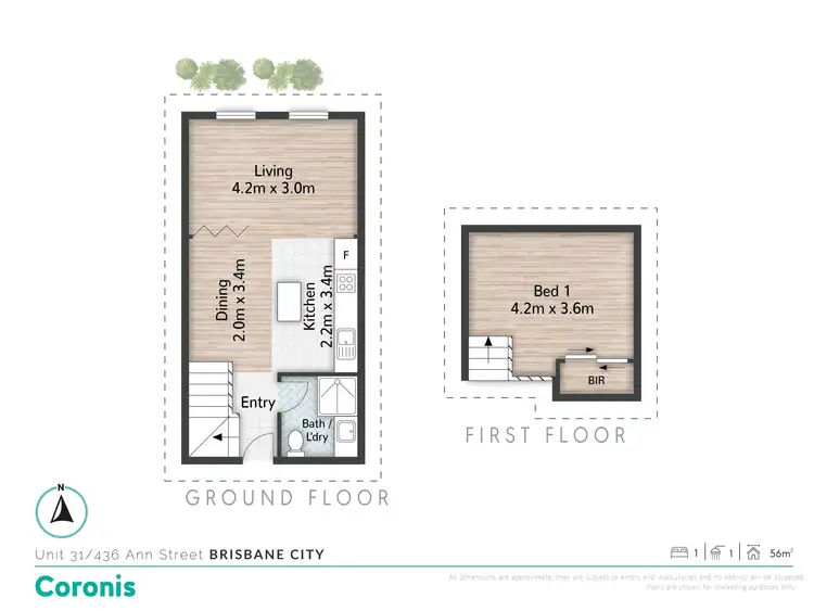 Floorplan of Homely apartment listing, 31/436 Ann Street, Brisbane City QLD 4000