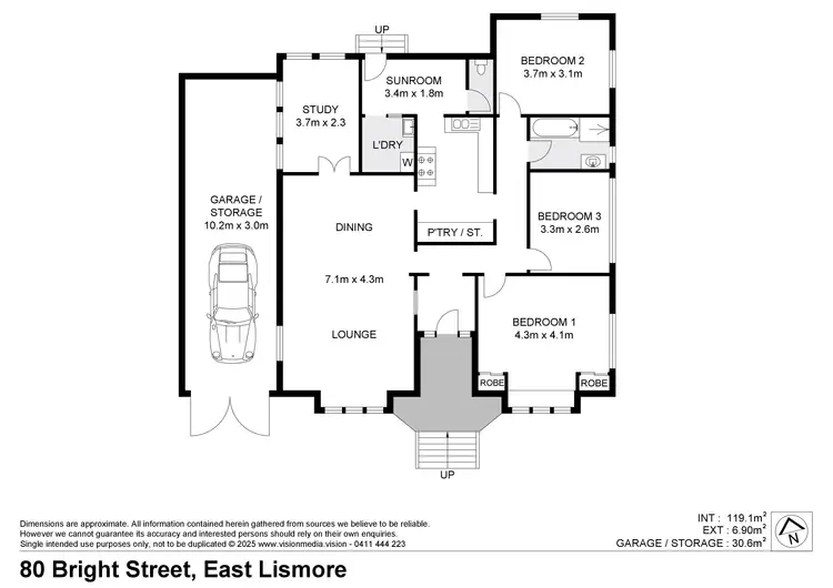 Floorplan of Homely house listing, 80 Bright Street, East Lismore NSW 2480
