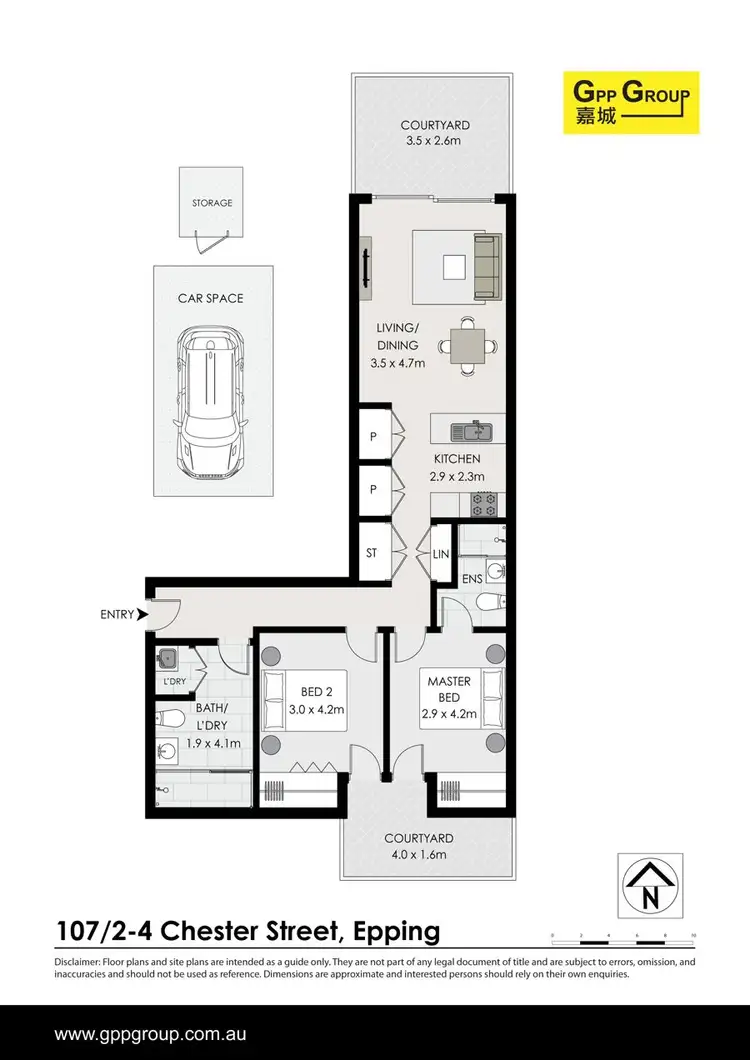 Floorplan of Homely apartment listing, 107/2 Chester Street, Epping NSW 2121