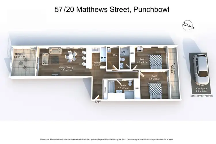 Floorplan of Homely apartment listing, 57/20 Matthews Street, Punchbowl NSW 2196