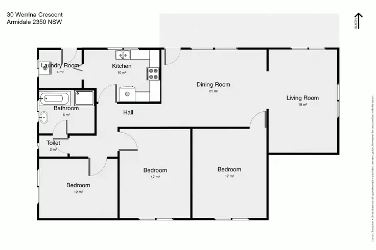Floorplan of Homely house listing, 30 Werrina Crescent, Armidale NSW 2350