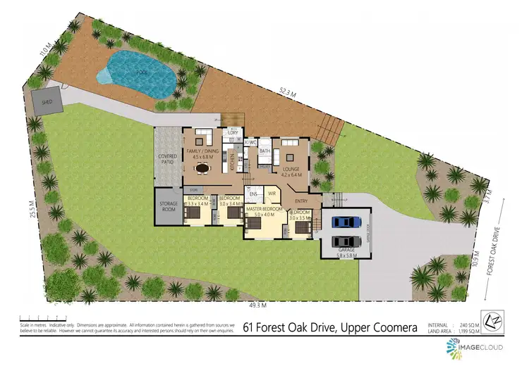 Floorplan of Homely house listing, 61 Forest-Oak Drive, Upper Coomera QLD 4209