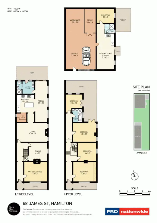 Floorplan of Homely house listing, 68 James Street, Hamilton NSW 2303