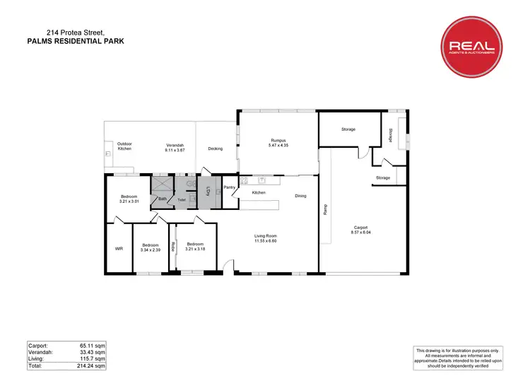 Floorplan of Homely retirement listing, 214/61 Supple Road, Waterloo Corner SA 5110