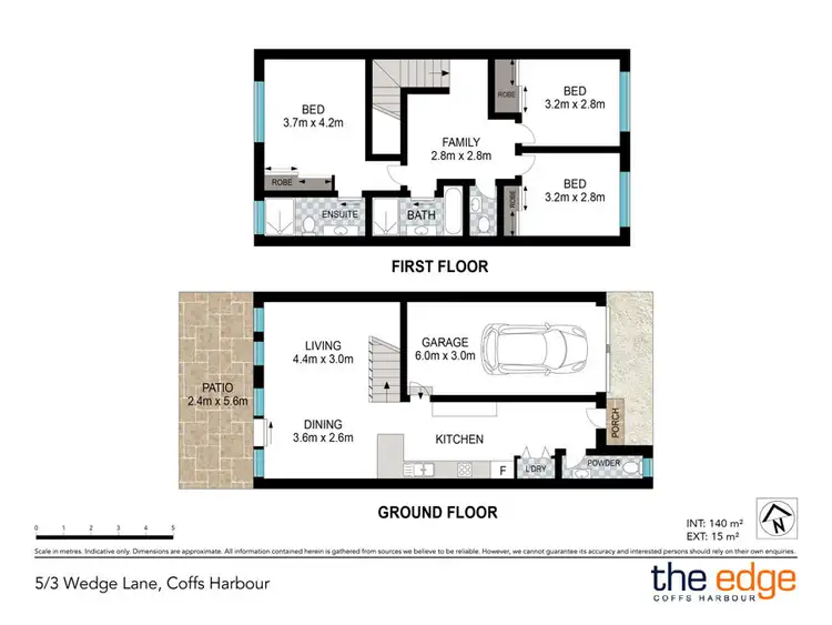 Floorplan of Homely townhouse listing, 5/3 Wedge Lane, Coffs Harbour NSW 2450