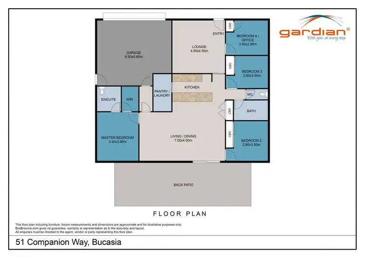 Floorplan of Homely house listing, 51 Companion Way, Bucasia QLD 4750