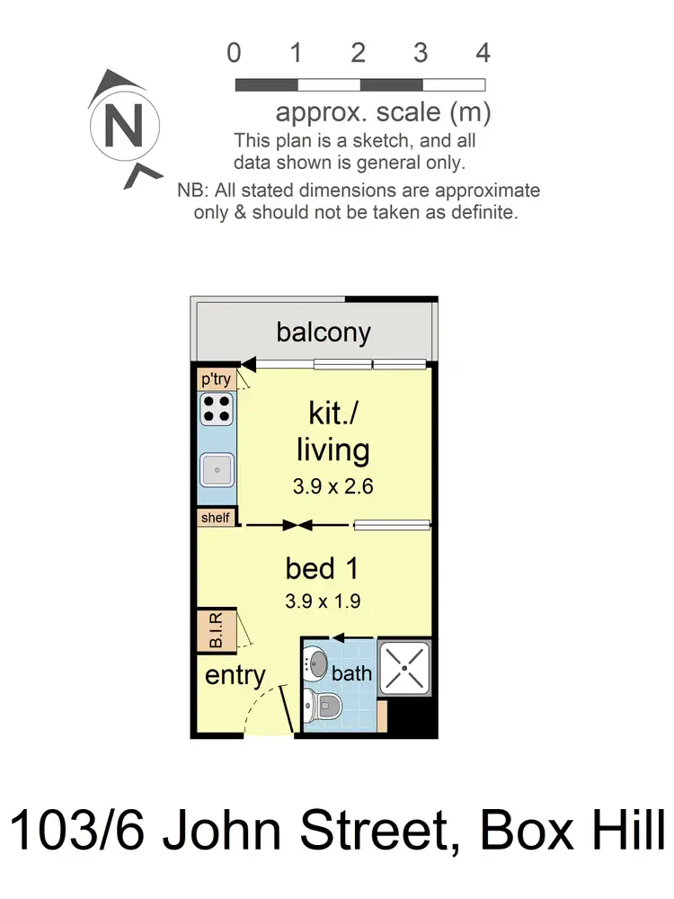 Floorplan of Homely apartment listing, 103/6 John Street, Box Hill VIC 3128