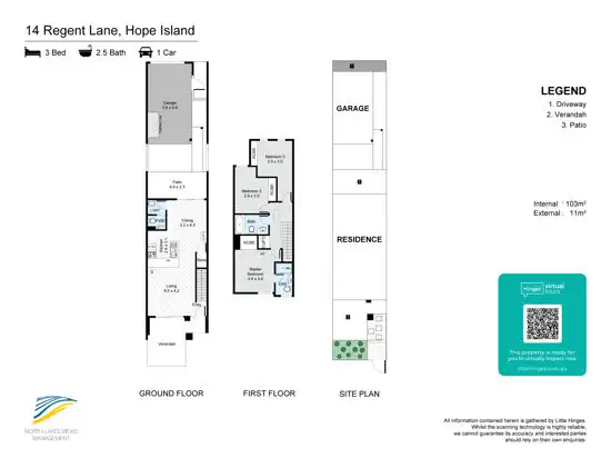 Floorplan of Homely townhouse listing, 14 REGENT LANE, Hope Island QLD 4212