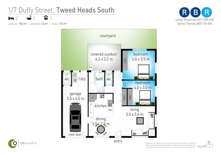 Floorplan of Homely house listing, 1/7 Duffy Street, Tweed Heads South NSW 2486