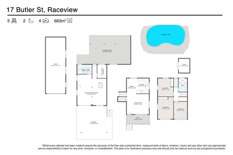 Floorplan of Homely house listing, 17 Butler Street, Raceview QLD 4305
