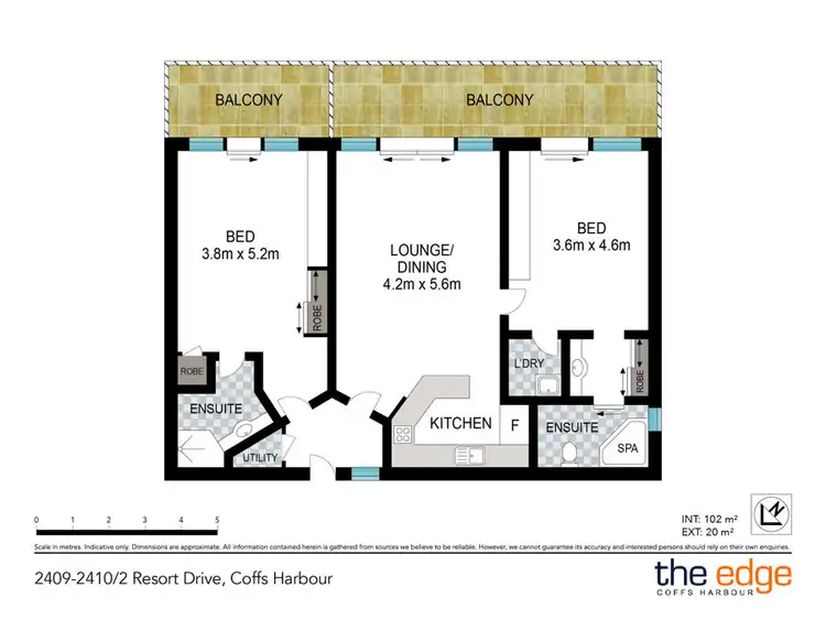 Floorplan of Homely unit listing, 2409 & 2410/2 Resort Drive, Coffs Harbour NSW 2450