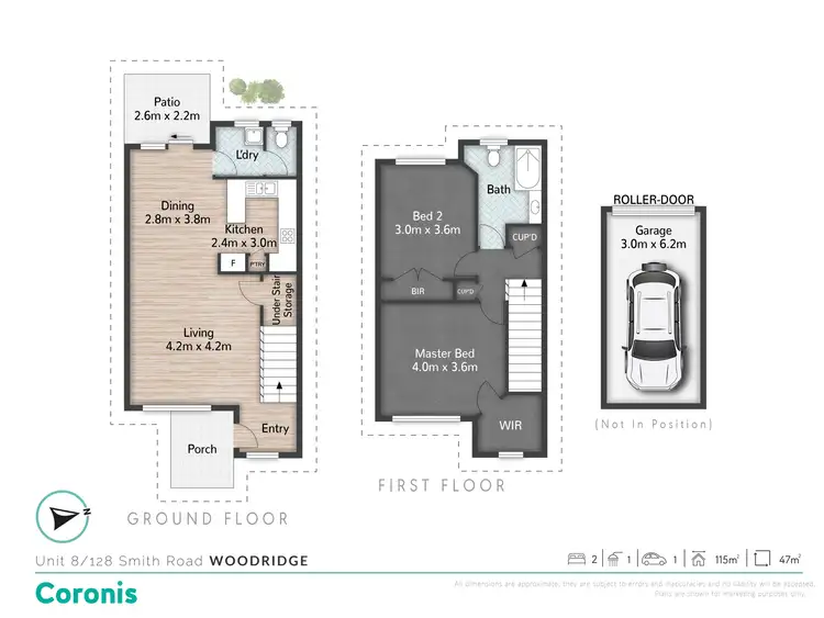 Floorplan of Homely townhouse listing, 8/128 Smith Road, Woodridge QLD 4114