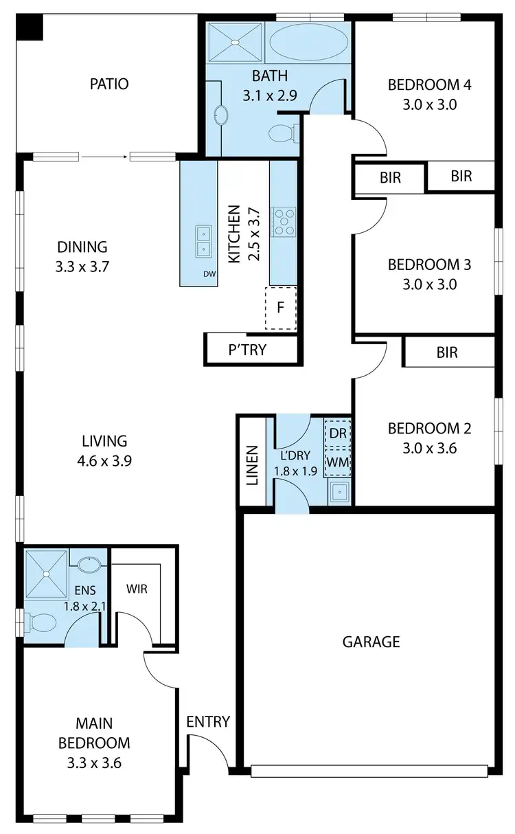Floorplan of Homely house listing, 20 Scope Circuit, Dubbo NSW 2830