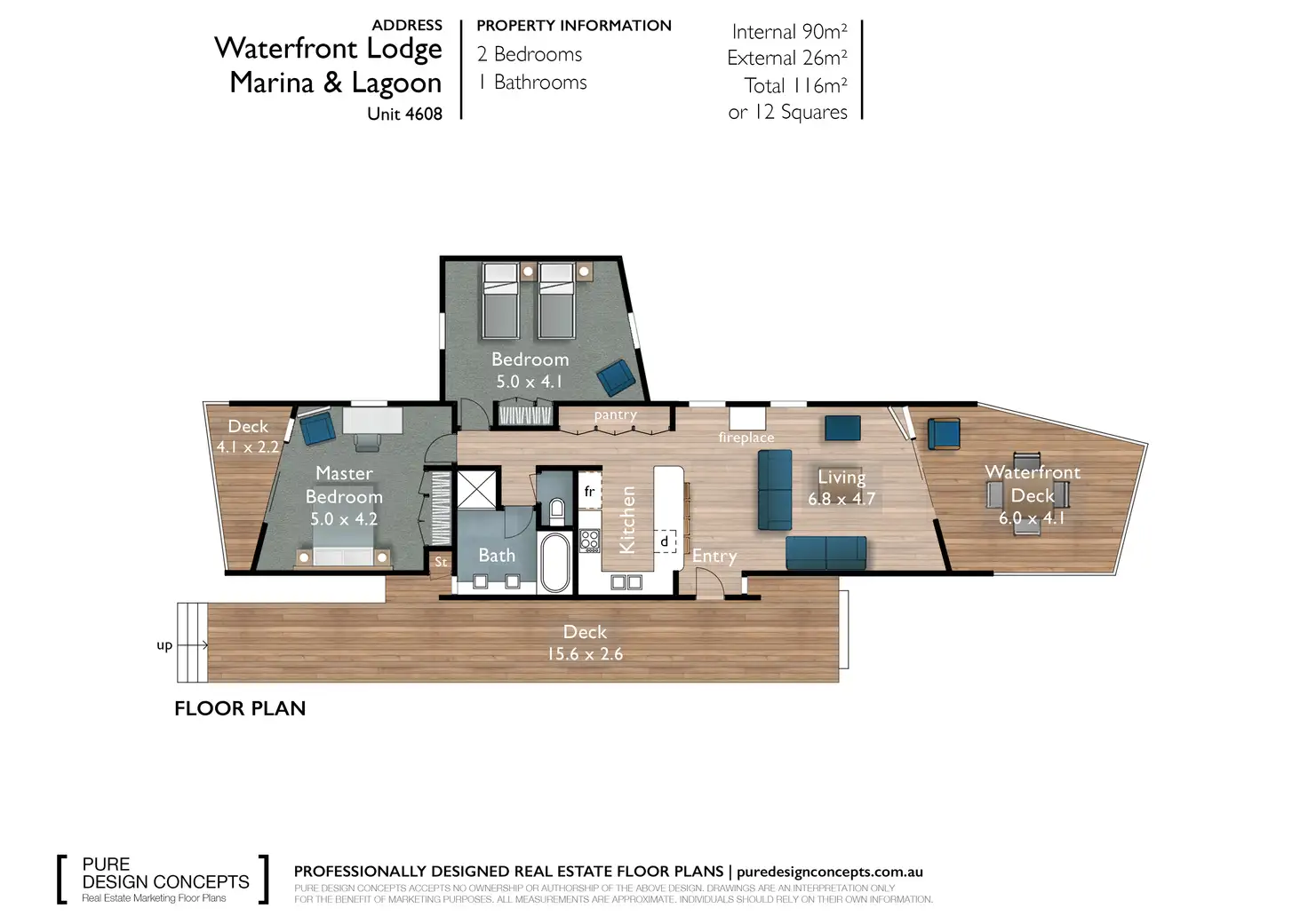 Floorplan of Homely house listing, 4610 Marina Lodge 4610, Couran Cove Resort, South Stradbroke QLD 4216