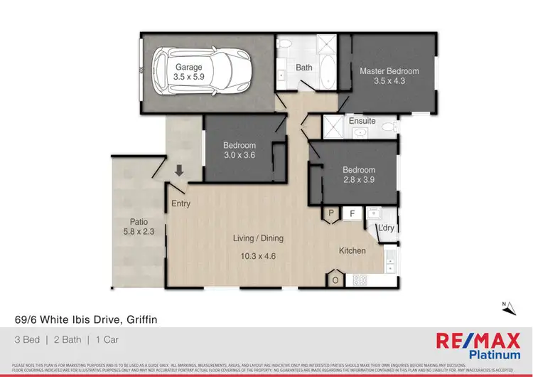 Floorplan of Homely house listing, 69/6 White Ibis Drive, Griffin QLD 4503