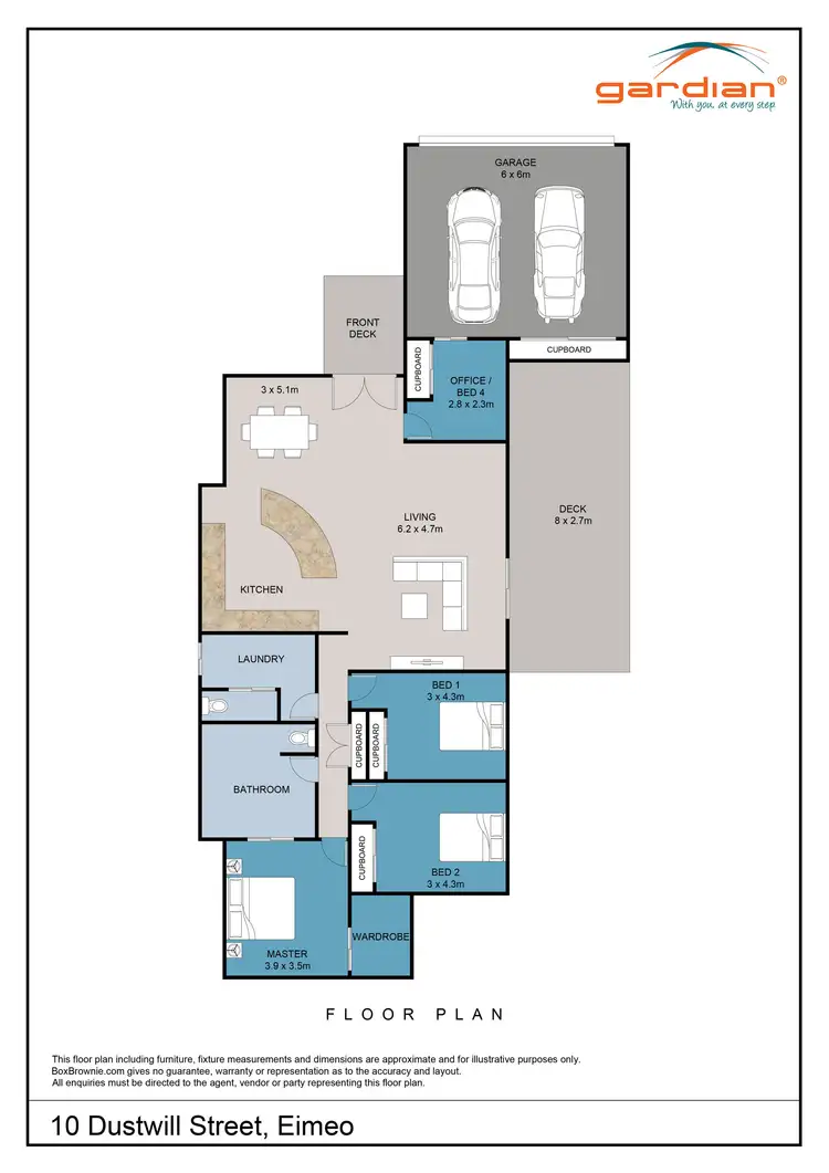 Floorplan of Homely house listing, 10 Dustwill Street, Eimeo QLD 4740