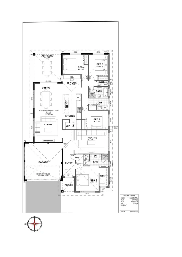 Floorplan of Homely house listing, 4 Octans Way, Bennett Springs WA 6063