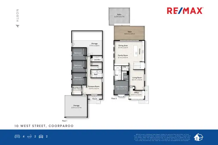 Floorplan of Homely house listing, 10 West Street, Coorparoo QLD 4151