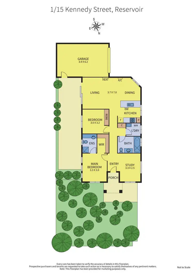 Floorplan of Homely unit listing, 1/15 Kennedy Street, Reservoir VIC 3073