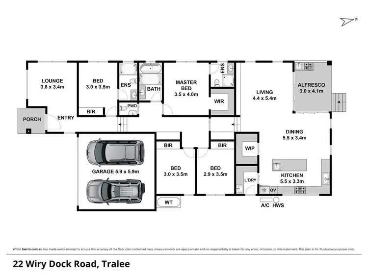 Floorplan of Homely house listing, 22 Wiry Dock Road, Tralee NSW 2620